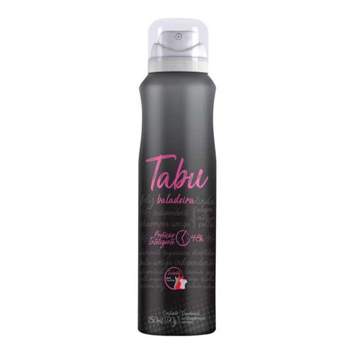 Desodorante Aerosol Antitranspirante Tabu Baladeira 150ml