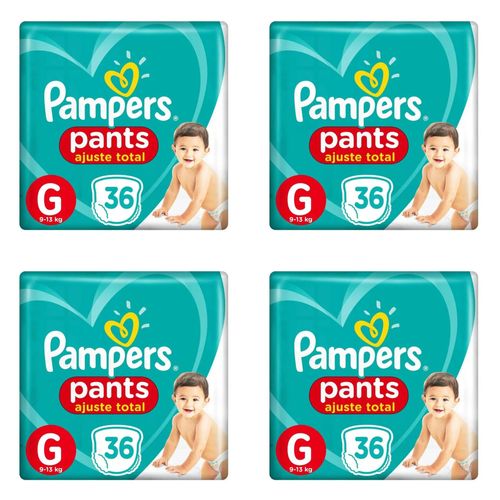 Kit 4 Fraldas Confortsec Pants ”G” Pampers Simples c/36 Unidades cada Kit 4 Fraldas Confortsec Pants ”G” Pampers Simples c/36 Unidades cada