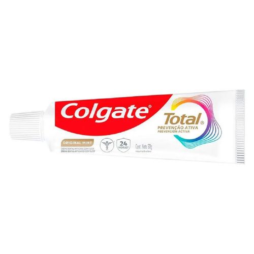 Creme Dental Colgate Total Prevenção Ativa Original Mint 50g