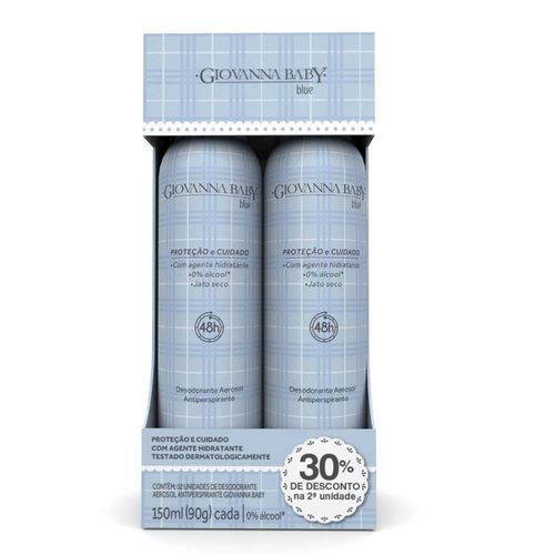 Desodorante Giovanna Baby Aero Blue C/2 Unidades