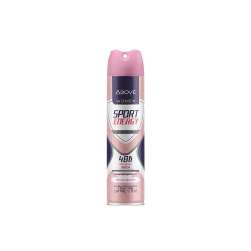 Desodorante Antibacteriano Aerosol Above Clássico 150ml Energy Women Desodorante Antibacteriano Aerosol Above Clássico 150ml Energy Women