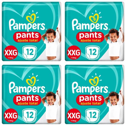 Kit 4 Fraldas Confortsec Pants ”Xxg” Pampers Simples c/12 Unidades cada Kit 4 Fraldas Confortsec Pants ”Xxg” Pampers Simples c/12 Unidades cada
