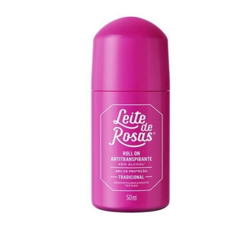 Kit c/4 Desodorante Rollon Leite De Rosas 50ml Kit c/4 Desodorante Rollon Leite De Rosas 50ml