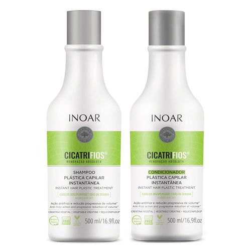 Inoar Kit Cicatrifios Shampoo + Condicionador 500ml Inoar Kit Cicatrifios Shampoo + Condicionador 500ml