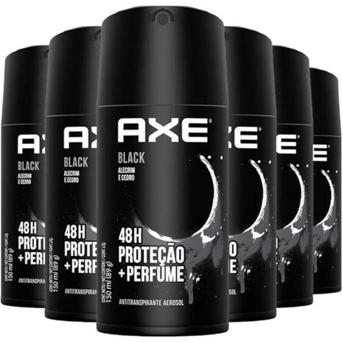 Kit c/6 Unidades de Desodorante Axe Aero Urban Invisible 152ml Kit c/6 Unidades de Desodorante Axe Aero Urban Invisible 152ml