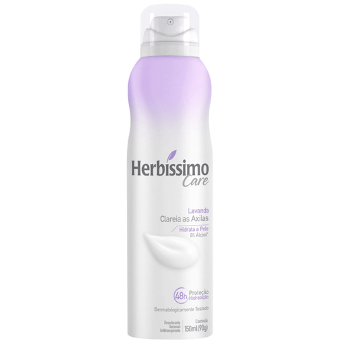 Kit c/4 Unidades de Desodorante Aero Herbissimo Care 150ml Lavanda