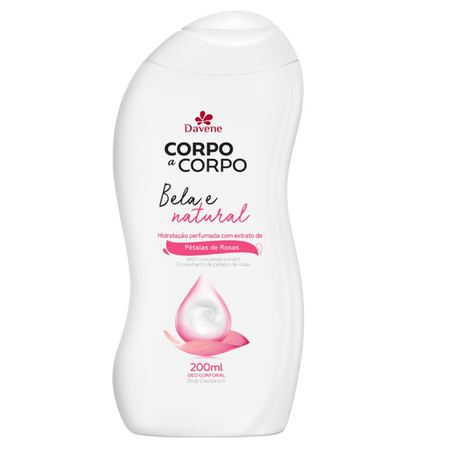 Kit c/2 Unidades de Loção Desodorante Corporal Davene Bela e Natural 200mL Kit c/2 Unidades de Loção Desodorante Corporal Davene Bela e Natural 200mL