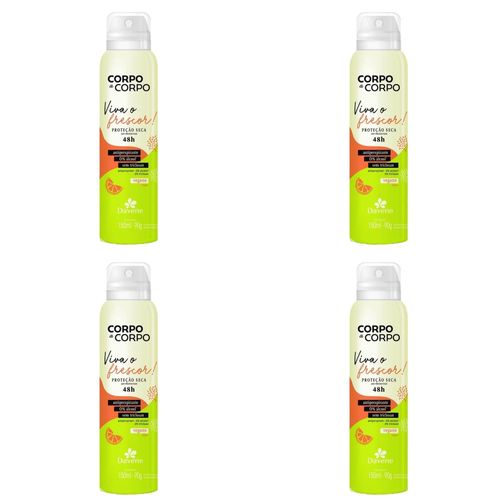 Kit c/4 Unidades de Davene Desodorante Aerosol Ant Viva O Frescor Kit c/4 Unidades de Davene Desodorante Aerosol Ant Viva O Frescor