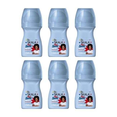 Kit c/6 Unidades de Desodorante Skala Kids Fun Sport Roll-On 60ml Kit c/6 Unidades de Desodorante Skala Kids Fun Sport Roll-On 60ml