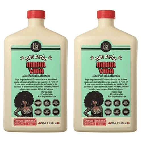 Kit c/2 Unidades de Shampoo Hidratante Lola Cosmetics Meu Cacho Minha Vida 500ml Kit c/2 Unidades de Shampoo Hidratante Lola Cosmetics Meu Cacho Minha Vida 500ml