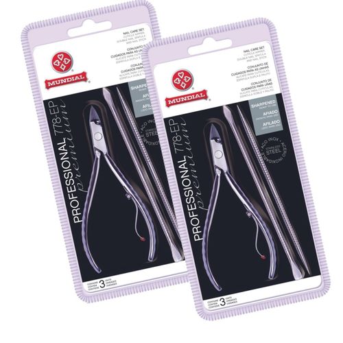Kit c/2 Unidades de Alicate Mundial Profissional Afiado + Espatula Inox 778 Kit c/2 Unidades de Alicate Mundial Profissional Afiado + Espatula Inox 778