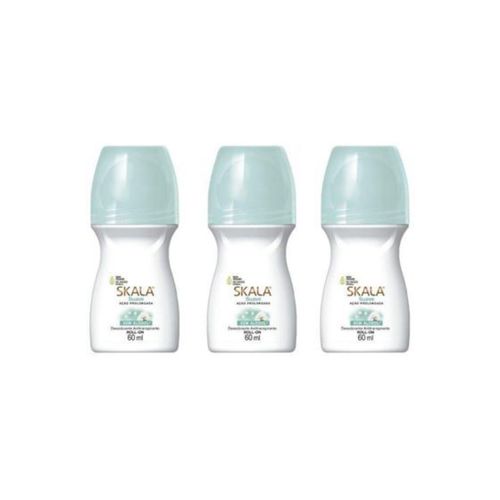 Kit c/3 Unidades de Desodorante Rollon Skala 60ml Suave Kit c/3 Unidades de Desodorante Rollon Skala 60ml Suave