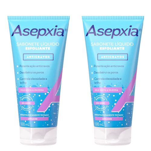 Kit c/2 Sabonetes Líquido Asepxia Esfoliante 100ml Kit c/2 Sabonetes Líquido Asepxia Esfoliante 100ml