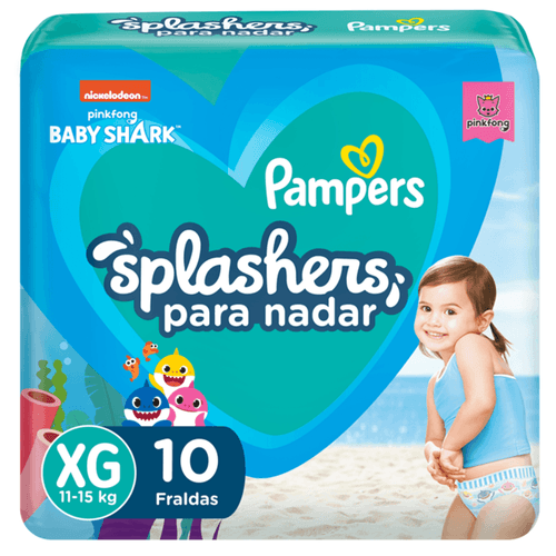 Kit 2 Fraldas Pampers Splashers G/Xg c/10 Unidades cada Kit 2 Fraldas Pampers Splashers G/Xg c/10 Unidades cada