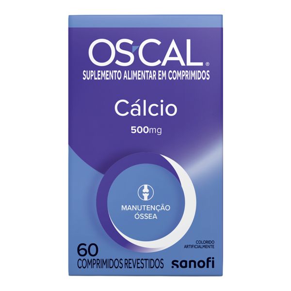 Suplemento Alimentar Os-Cal Cálcio 500mg 60 comprimidos revestidos