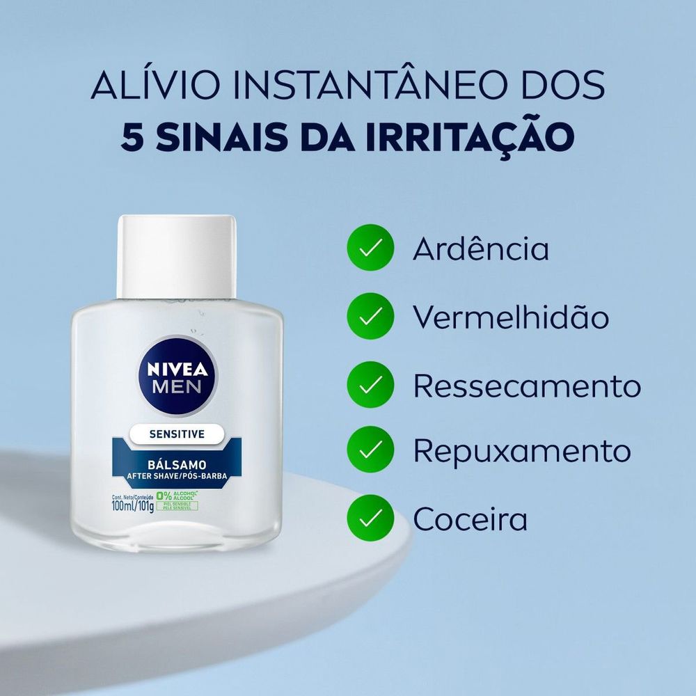 Pós Barba Bálsamo Nivea Men Sensitive 100ml - Drogaria Sao Paulo