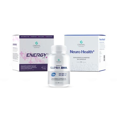 Kit Foco e Atenção (Neuro Health® + SUPRA DHA + ENERGY® ATP ? Limão) Limão Kit Foco e Atenção (Neuro Health® + SUPRA DHA + ENERGY® ATP ? Limão) Limão