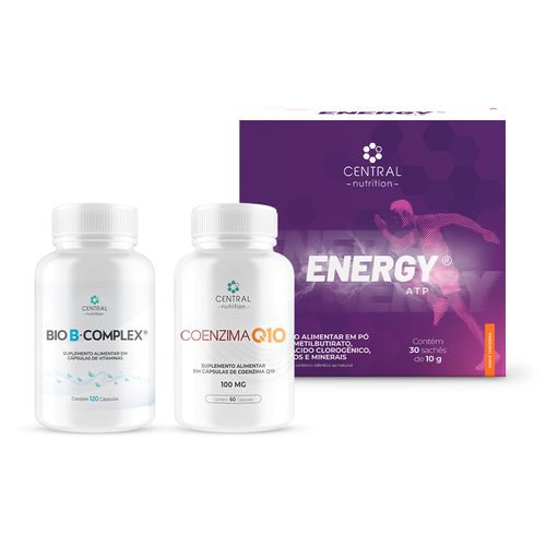 Kit Energia Duradoura (ENERGY ATP® Tangerina + COENZIMA Q10 - 100 mg + BIO B-COMPLEX®) Tangerina 100 mg Kit Energia Duradoura (ENERGY ATP® Tangerina + COENZIMA Q10 - 100 mg + BIO B-COMPLEX®) Tangerina 100 mg