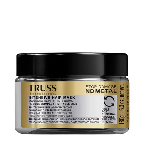 Truss Professional Stop Damage no Metal - Máscara Capilar 180g 180g Truss Professional Stop Damage no Metal - Máscara Capilar 180g 180g