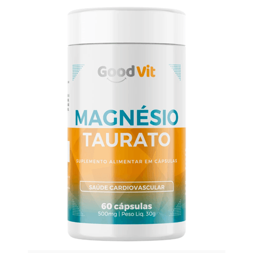 Magnésio Taurato C/60 Cápsulas - Good Vit Magnésio Taurato C/60 Cápsulas - Good Vit