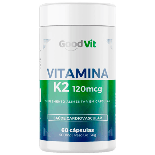Vitamina K2 120mg C/60 Cápsulas - Good Vit Vitamina K2 120mg C/60 Cápsulas - Good Vit
