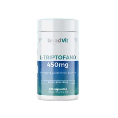 L-triptofano 450mg C/60 Cápsulas - Good Vit L-triptofano 450mg C/60 Cápsulas - Good Vit