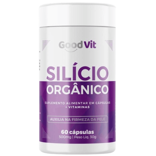 Silício Orgânico Cabelos Pele e Unhas 60 Cápsulas Good Vit Silício Orgânico Cabelos Pele e Unhas 60 Cápsulas Good Vit