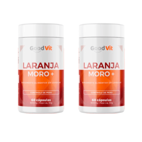 Kit C/2 Laranja Moro 500mg C/60 Cápsulas - Good Vit Kit C/2 Laranja Moro 500mg C/60 Cápsulas - Good Vit