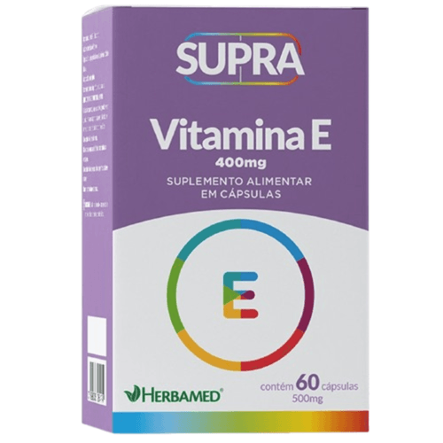 Supra Vitamina E - 400mg C/60 Cápsulas - Herbamed