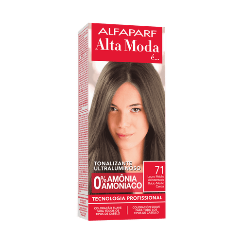 Tintura Alta Moda Tonalizante 71 Louro Médio Acinzentado
