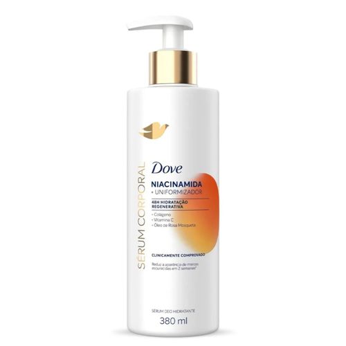 Kit com 2 Unidades de Sérum Hidratante Corporal Dove Niacinamida + Uniformizador 380ml