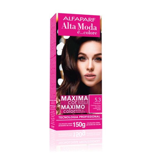 Tintura Alta Moda 150g 5.3 Castanho Claro Dourado