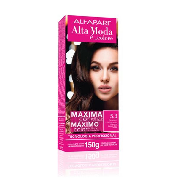 Tintura Alta Moda 150g 5.3 Castanho Claro Dourado