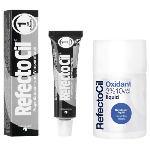 Refectocil Tintura para Sobrancelhas Preto 1.0 e Oxidante 100 ml