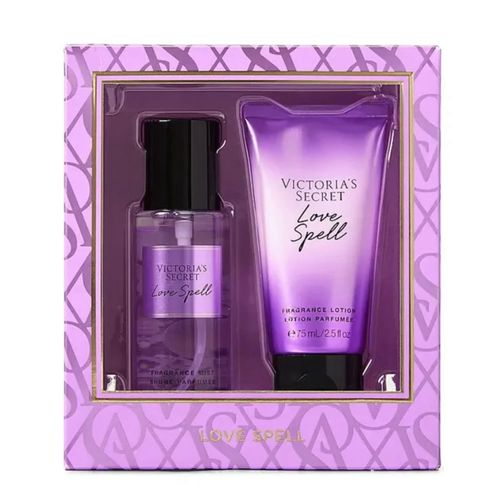 Kit Victoria's Secret Love Spell - Body Splash 75ml + Body Lotion 75ml NULO