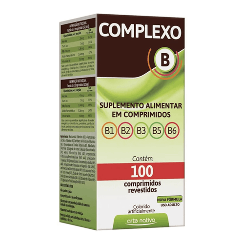 Complexo B C/100 Comprimidos - Arte Nativa Complexo B C/100 Comprimidos - Arte Nativa