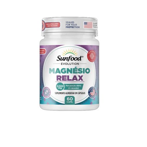MAGNESIO RELAX 2000MG 60 CAPS SUNFOOD EVOLUTION MAGNESIO RELAX 2000MG 60 CAPS SUNFOOD EVOLUTION