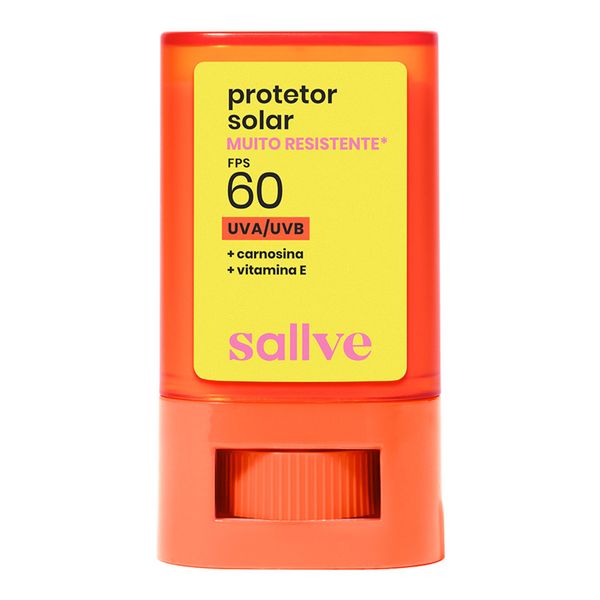 Protetor Solar Facial Sallve FPS 60 Super Resistente 15g Stick