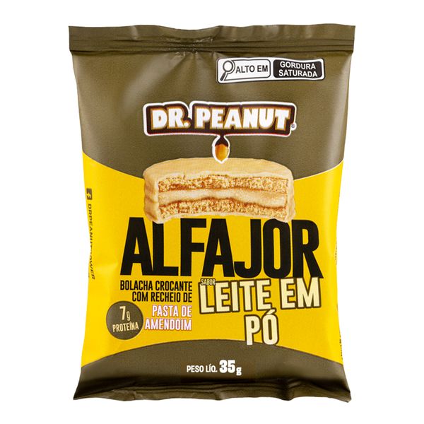 Alfajor Dr. Peanut Sabor Leite em Pó 35g