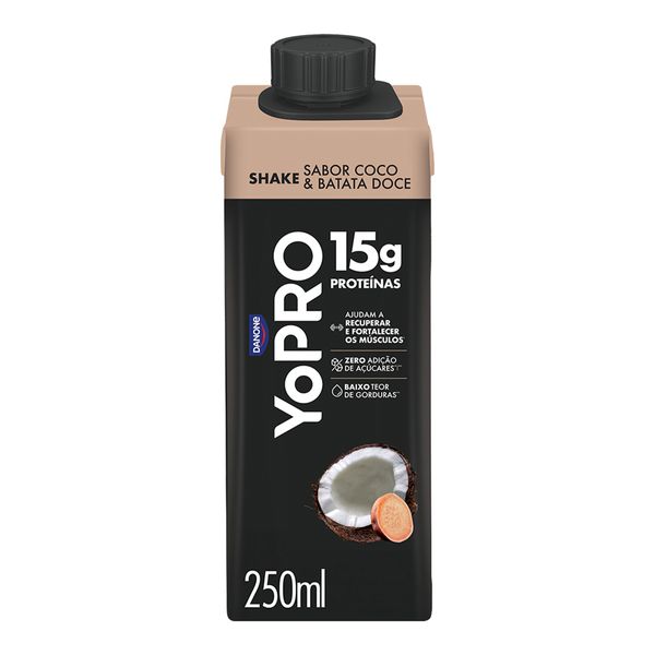 YoPRO Bebida Láctea UHT Coco com Batata Doce 15g de proteínas 250ml Fórmula Infantil Aptamil Profutura 2 6 A 12 Meses 800g