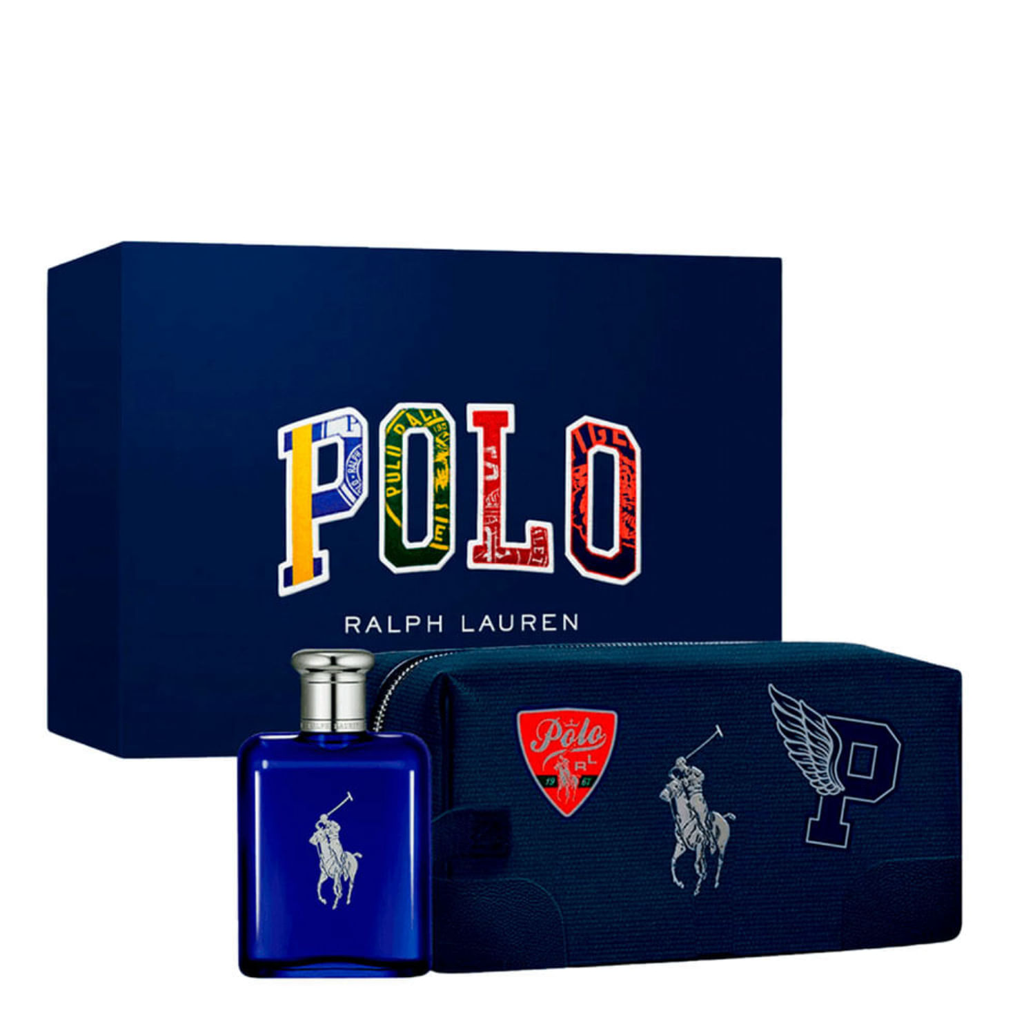 Kit Ralph Lauren Polo Blue Masculino - Eau de Toilette 125ml + Nécessaire