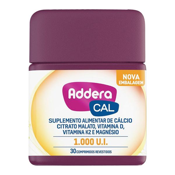 Vitamina D Addera + Cálcio 1.000UI 30 Comprimidos