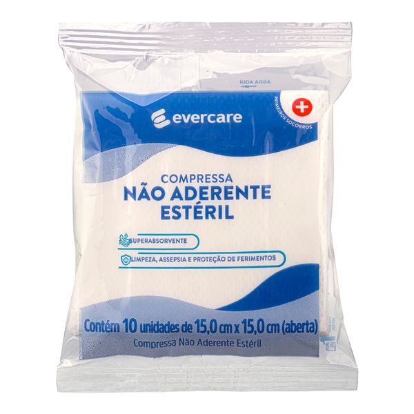 Compressa Não Aderente Ever Care Estéril 10 Unidades
