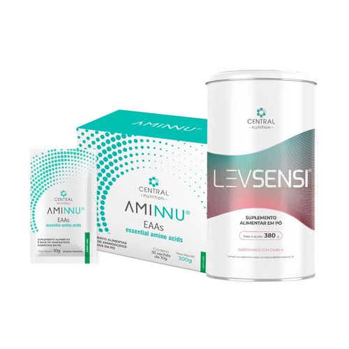 (LEVSENSI® Sabor Maçã com Canela + AMINNU® Tradicional Sabor Limão) Limão
