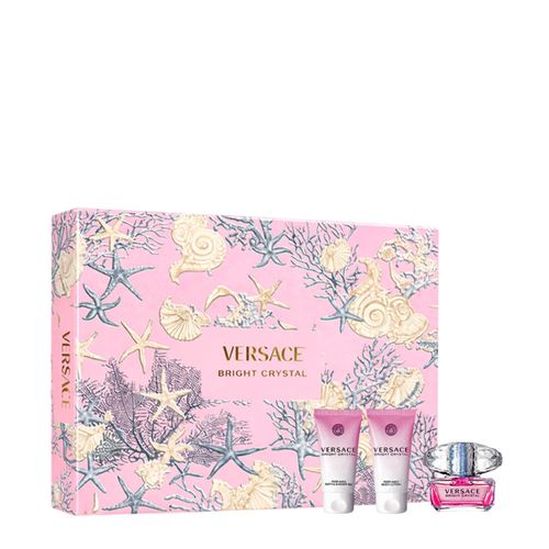 Kit Versace Bright Crystal Feminino - Eau de Toilette 50ml + Shower Gel 50ml + Body Lotion 50ml Kit Kit Versace Bright Crystal Feminino - Eau de Toilette 50ml + Shower Gel 50ml + Body Lotion 50ml Kit