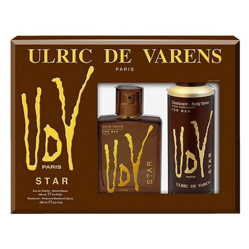 Kit Ulric De Varens Udv Star Eau de Toilette 100ml + Desodorante 200ml Kit