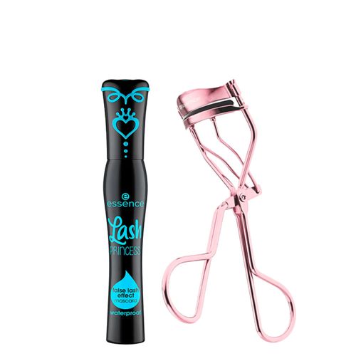 Kit Essence Máscara para Cílios Preta Lash Princess Waterproof + Modelador de Cílios All The Way Up Kit