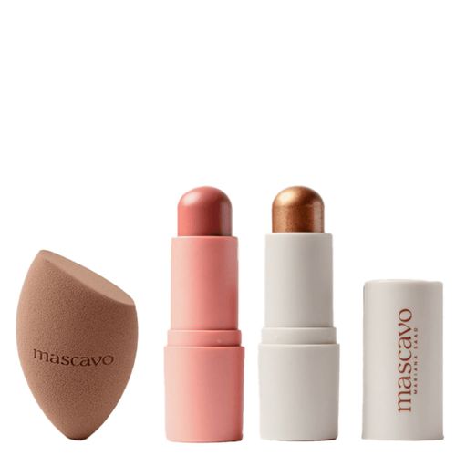 Kit de Maquiagem Mascavo Soft Glow Trio Kit