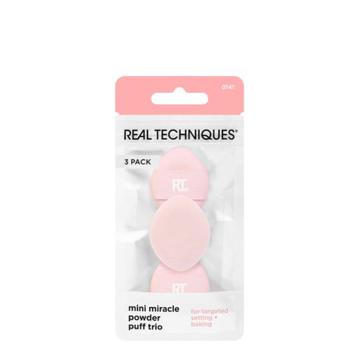 Kit Esponjas para Pó Real Techniques com 3 Unidades Rosa