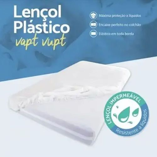 Lencol Plastico Impermeavel Natural Home Care Vapt Vupt Casal Único Único